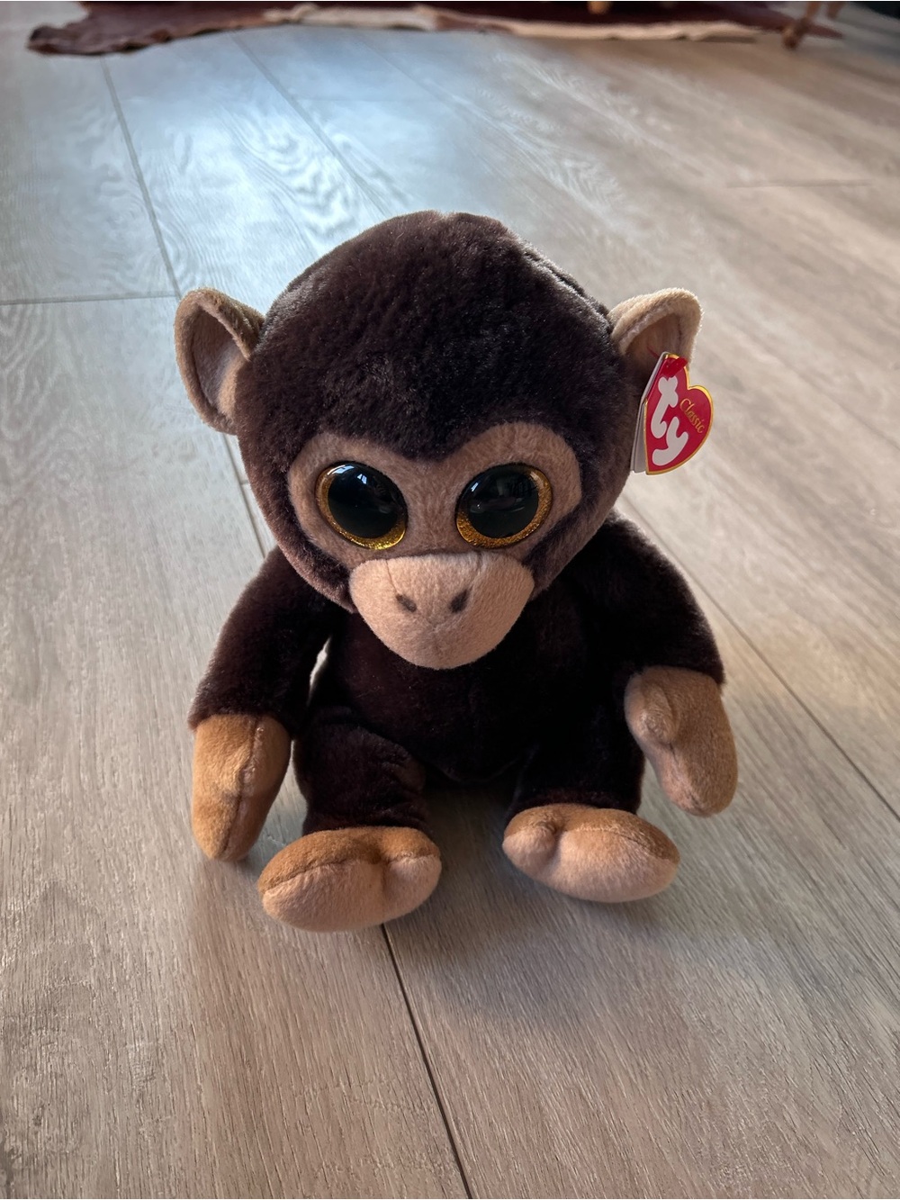 NWT TY Class Bananas the Monkey Plush Stuffed Animal 10” Vintage Stuffed Toy